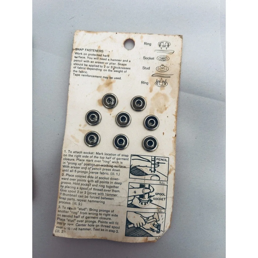 Vintage Snap Fasteners Grants‎ & Dyno, Made in Western Germany & Japan Lot of 2